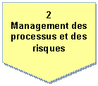 Pentagone: 2
Management des processus et des risques
